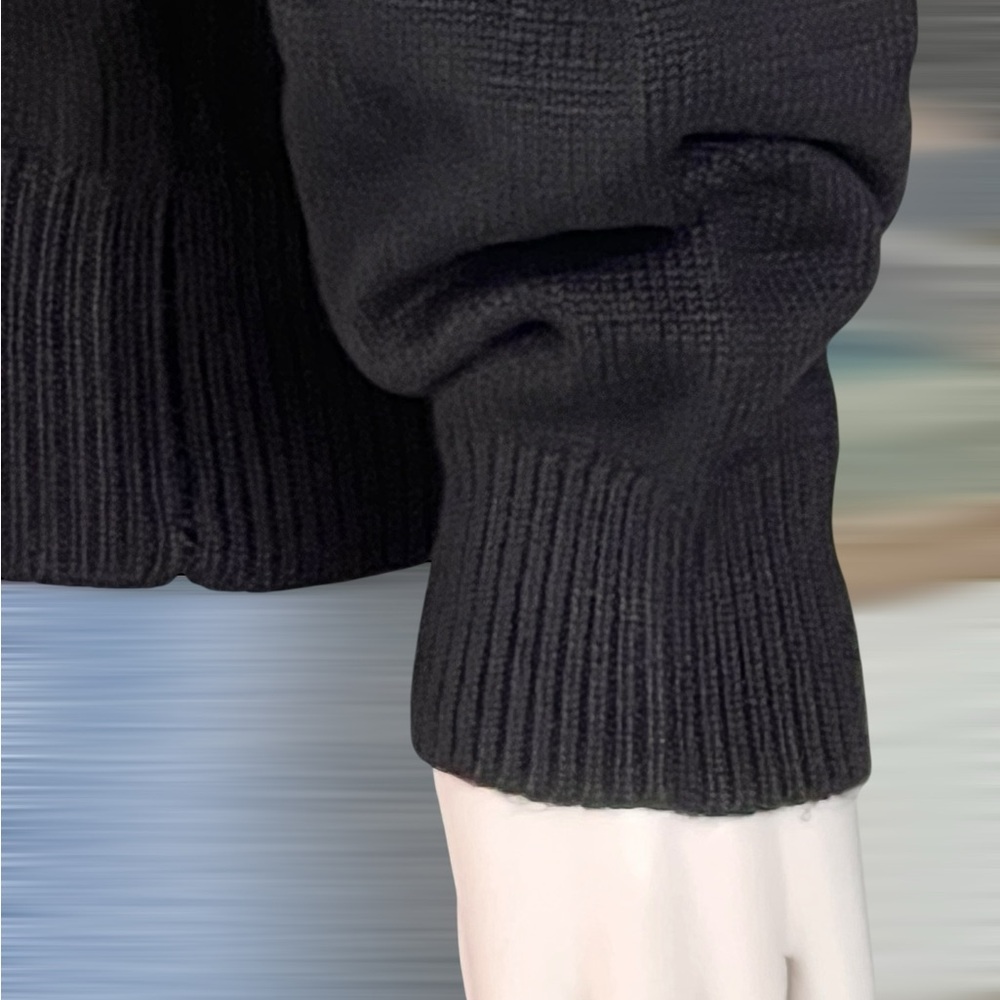PEACH LOVE CALIFORNIA black gold star accents beautiful sweater S M L - Picture 8 of 10